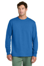 Port & Co Long Sleeve Core Cotton Tee. PC54LS Royal