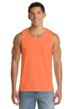 Port & Co Core Cotton Tank Top. PC54TT Neon Orange