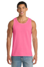 Port & Co Core Cotton Tank Top. PC54TT Neon Pink