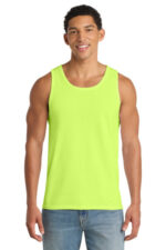 Port & Co Core Cotton Tank Top. PC54TT Neon Yellow