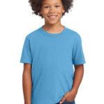 Port & Co Youth Core Cotton DTG Tee PC54YDTG Aquatic Blue