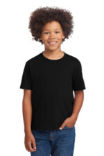 Port & Co Youth Core Cotton DTG Tee PC54YDTG Jet Black