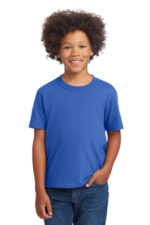 Port & Co Youth Core Cotton DTG Tee PC54YDTG Royal