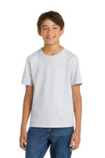 Port & Co Youth Core Cotton Tee. PC54Y Ash