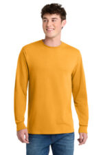 Port & Co Long Sleeve Core Blend Tee. PC55LS Gold