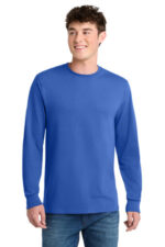 Port & Co Long Sleeve Core Blend Tee. PC55LS Royal