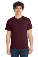 Port & Co Tall Core Blend Tee. PC55T Athletic Maroon