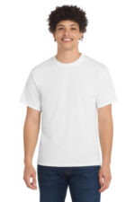 Port & Co Tall Core Blend Tee. PC55T White