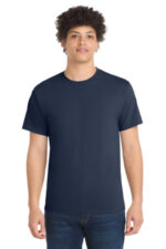 Port & Co Core Blend Tee. PC55 Navy