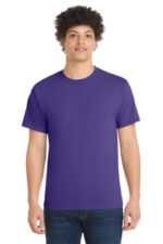 Port & Co Core Blend Tee. PC55 Purple