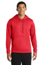 Port & Co Performance Fleece Pullover Hooded Sweatshirt. PC590H Red