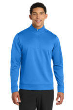 Port & Co Performance Fleece 1/4-Zip Pullover Sweatshirt. PC590Q Royal