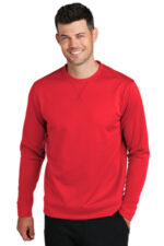 Port & Co Performance Fleece Crewneck Sweatshirt. PC590 Red