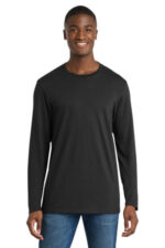 Port & Co Long Sleeve Bouncer Tee PC600LS Deep Black