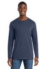 Port & Co Long Sleeve Bouncer Tee PC600LS Navy Blue