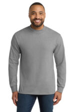 Port & Co Essential Mock Turtleneck. PC61M Athletic Heather