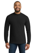 Port & Co Essential Mock Turtleneck. PC61M Jet Black