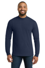 Port & Co Essential Mock Turtleneck. PC61M Navy