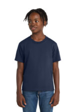 Port & Co Youth Essential Tee. PC61Y Navy