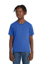 Port & Co Youth Essential Tee. PC61Y Royal