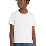Port & Co Youth Essential Tee. PC61Y White