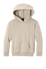 Port & Co Youth Easy Fleece Pullover Hooded Sweatshirt PC68YH Light Sand