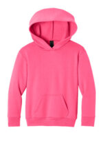 Port & Co Youth Easy Fleece Pullover Hooded Sweatshirt PC68YH Neon Pink