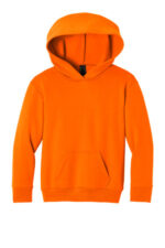 Port & Co Youth Easy Fleece Pullover Hooded Sweatshirt PC68YH S. Orange