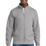 Port & Co Core Fleece Cadet Full-Zip Sweatshirt PC78FZ Athletic Heather