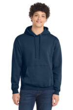 Port & Co Tall Core Fleece Pullover Hooded Sweatshirt PC78HT Navy