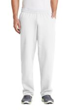 Port & Co Core Fleece Sweatpant with Pockets. PC78P White