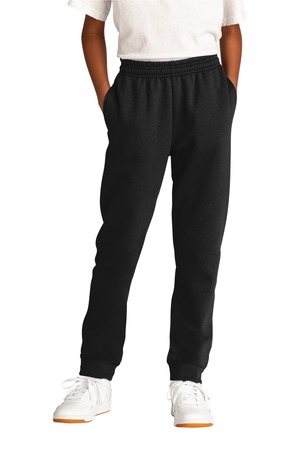 Port & Co Youth Core Fleece Jogger. PC78YJ Jet Black