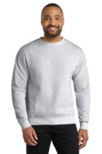 Port & Co Core Fleece Crewneck Sweatshirt. PC78 Ash