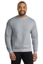 Port & Co Core Fleece Crewneck Sweatshirt. PC78 Athletic Heather
