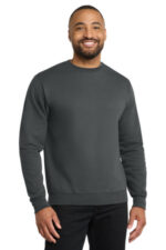 Port & Co Core Fleece Crewneck Sweatshirt. PC78 Charcoal