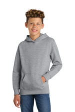 Port & Co Youth Fan Favorite Fleece Pullover Hooded Sweatshirt. PC850YH Athletic Heather
