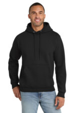 Port & Co Tall Essential Fleece Pullover Hooded Sweatshirt. PC90HT Jet Black