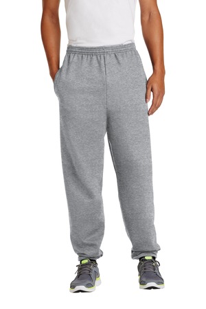 Port & Co Essential Fleece Sweatpant with Pockets. PC90P Athletic Heather