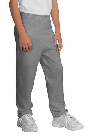 Port & Co Youth Core Fleece Sweatpant. PC90YP Athletic Heather