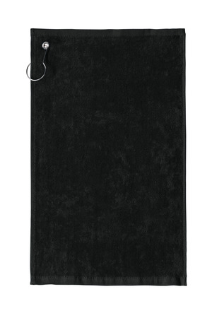 PT400 - Black Port Authority Grommeted Hemmed Towel PT400 Black