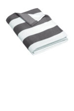 Port Authority Value Cabana Stripe Beach Towel PT45 Graphite