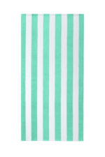 Port Authority Value Cabana Stripe Beach Towel PT45 Bright Seafoam