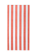 Port Authority Value Cabana Stripe Beach Towel PT45 Papaya