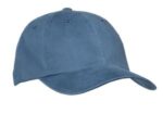 Port Authority Garment-Washed Cap. PWU Steel Blue