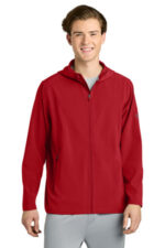 Richardson Barrage Hooded Wind Jacket RA7400FZH Red