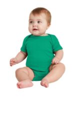 Rabbit Skins Infant Short Sleeve Baby Rib Bodysuit. RS4400 Kelly