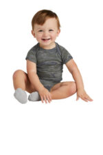 Rabbit Skins Infant Vintage Fine Jersey Bodysuit . RS4424 Vintage Camo