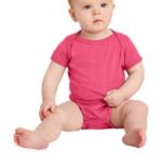 Rabbit Skins Infant Vintage Fine Jersey Bodysuit . RS4424 Vintage Hot Pink