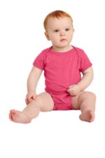 Rabbit Skins Infant Vintage Fine Jersey Bodysuit . RS4424 Vintage Hot Pink