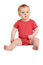 Rabbit Skins Infant Vintage Fine Jersey Bodysuit . RS4424 Vintage Red